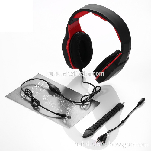 Over ear wired gaming stereo headset for PC gamer gaming and PS4 xbox one game consoles